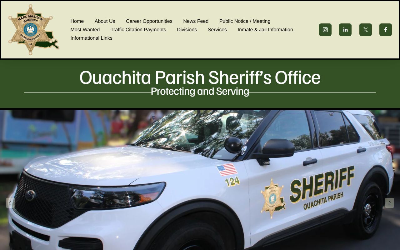 Ouachita Parish Sheriff's Office Monroe arrest records