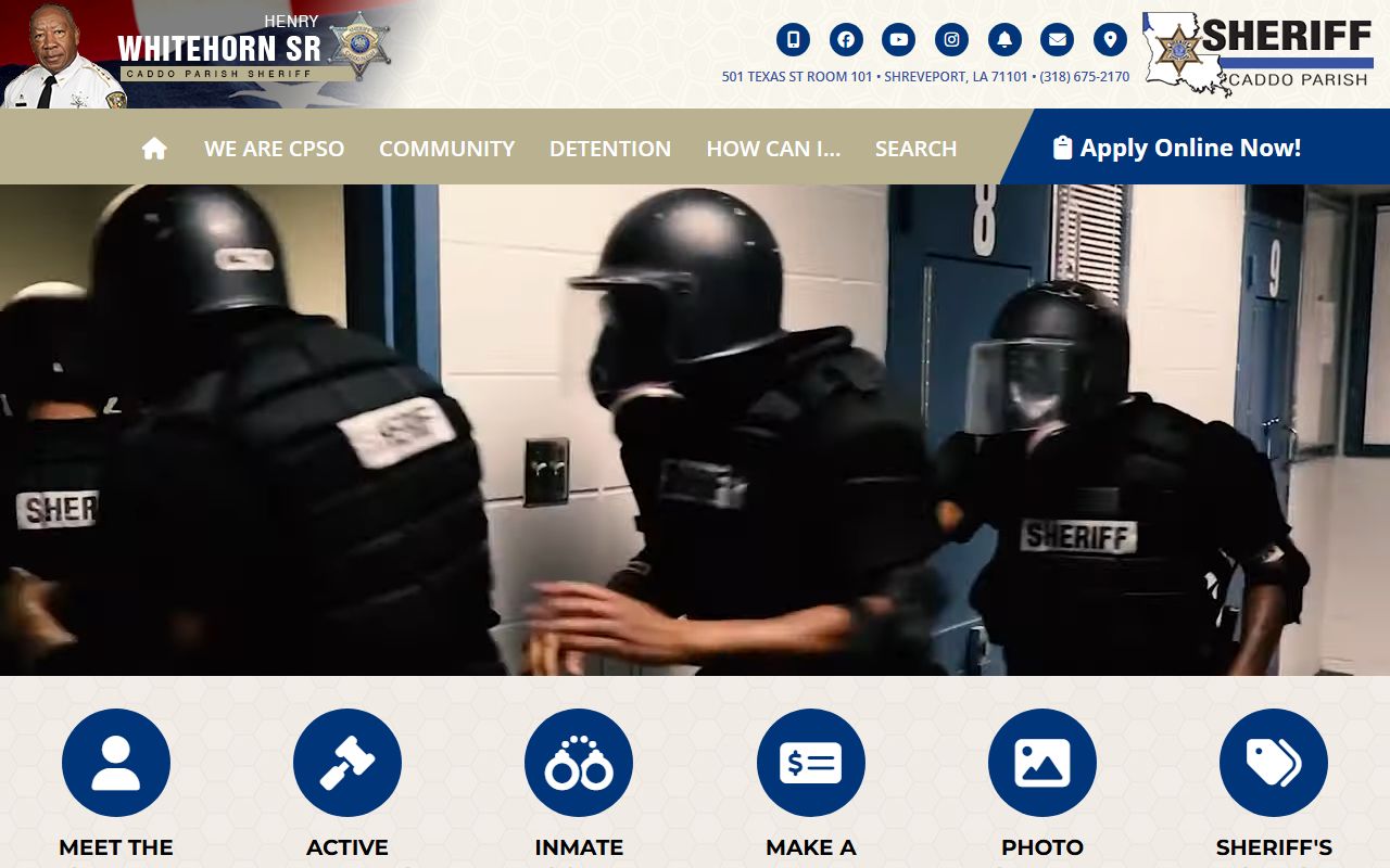 caddo parish sheriff website arrest records