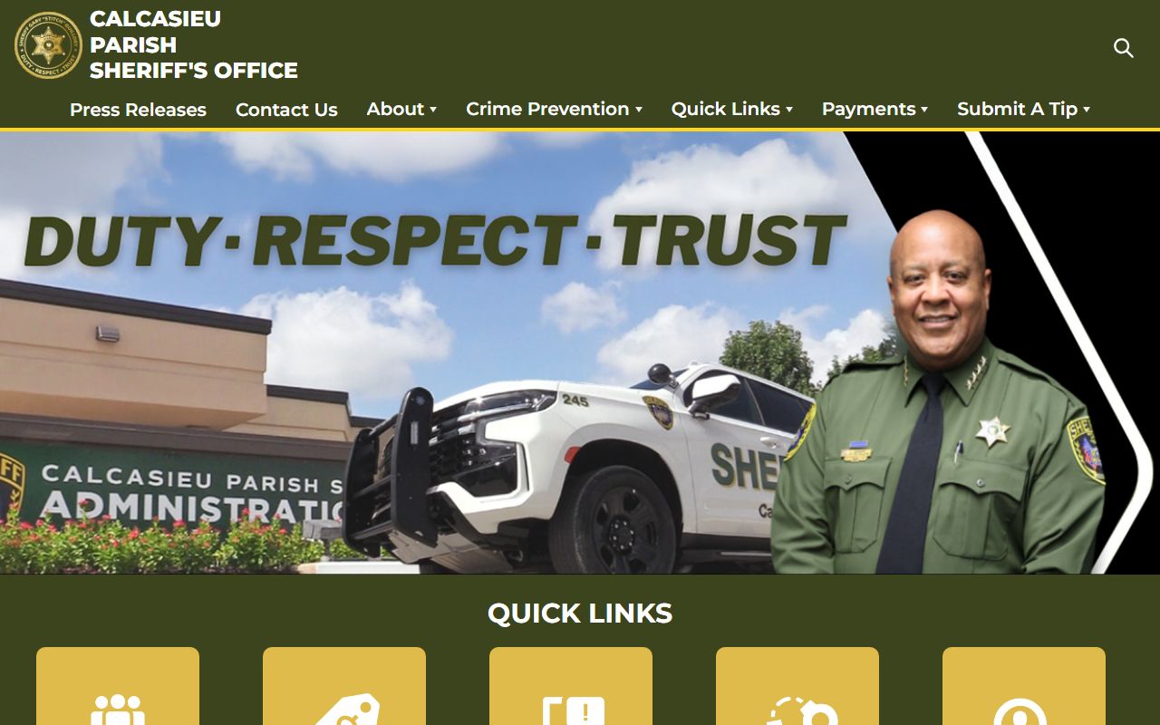 calcasieu parish sheriff website arrest records