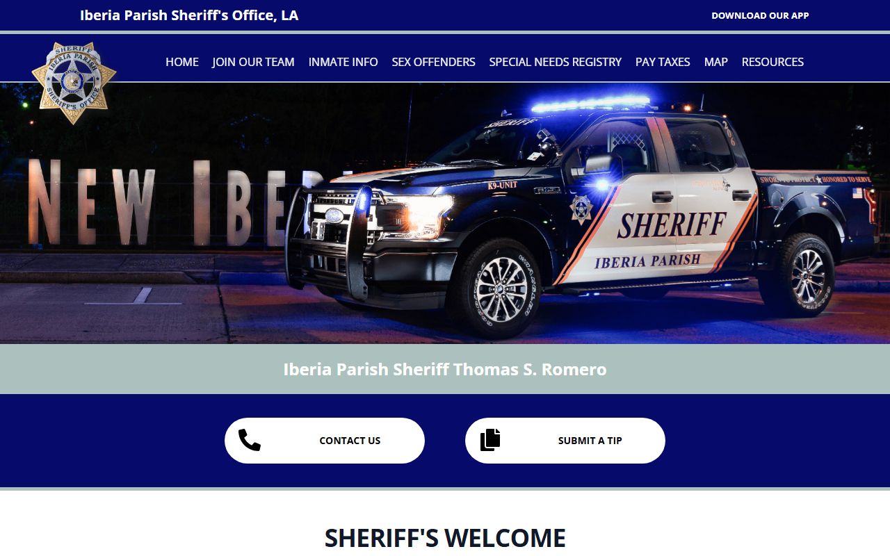 iberia parish sheriff office website arrest records