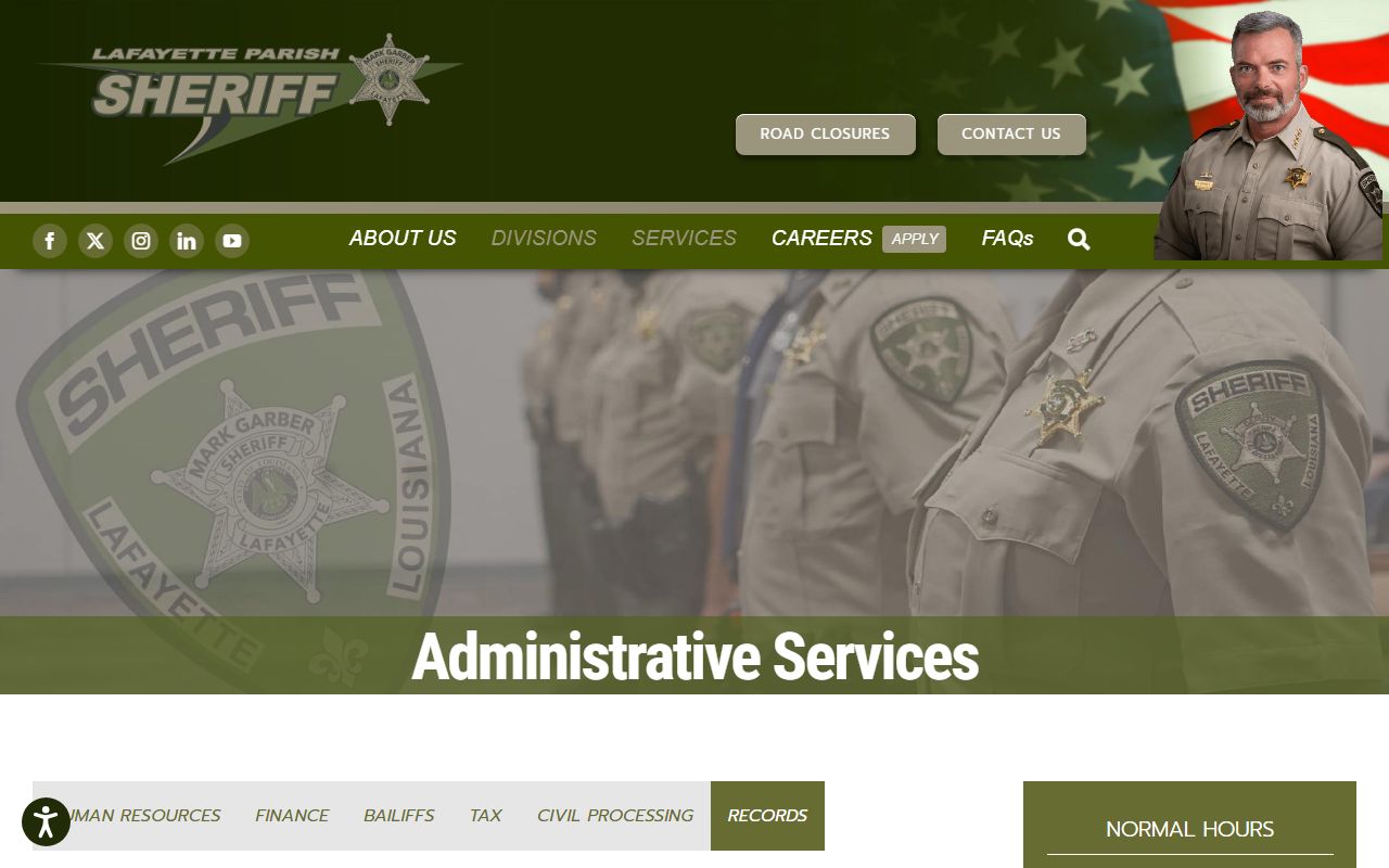 lafayette parish sheriff records division arrest records