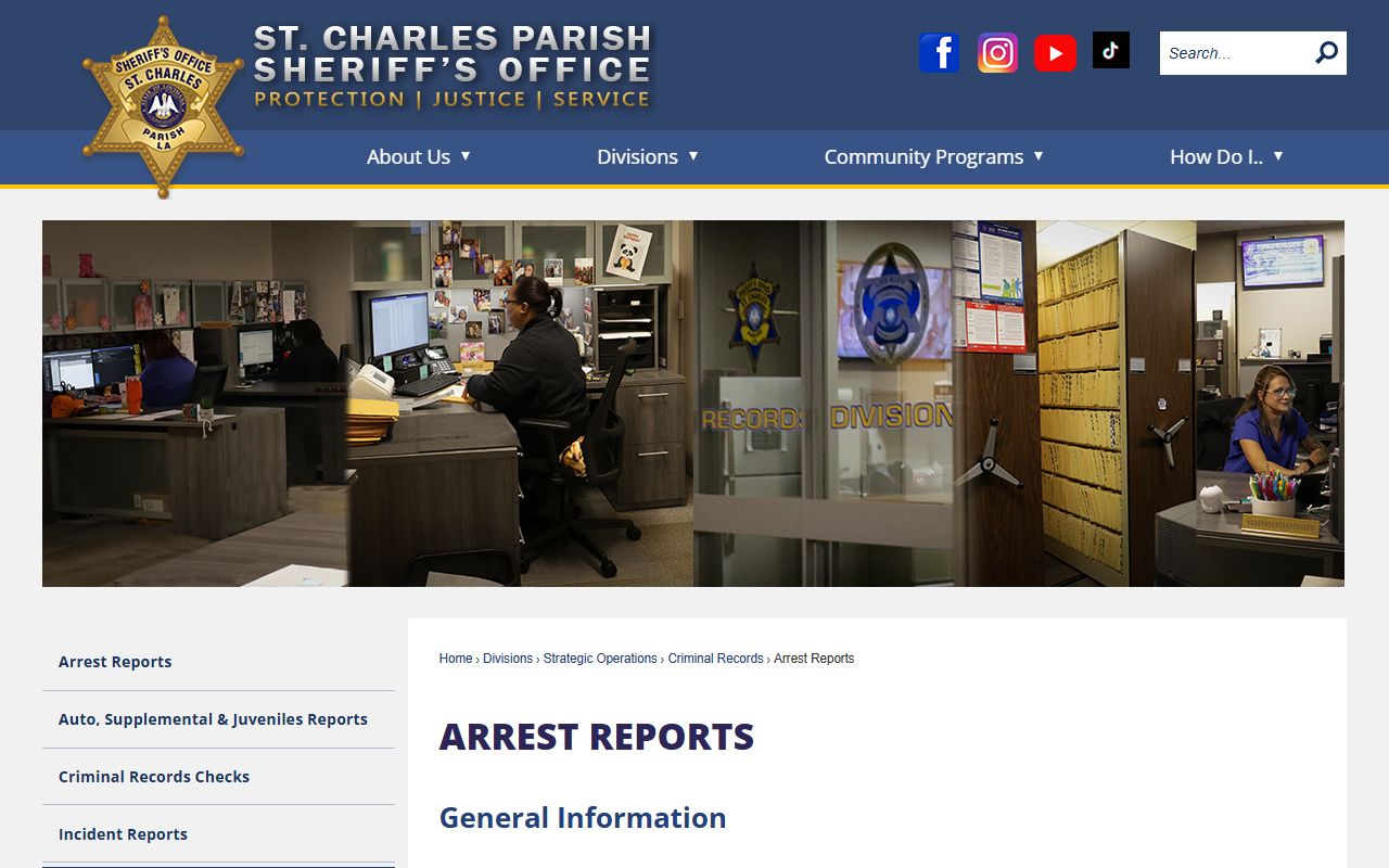 st charles parish sheriff arrest reports arrest records
