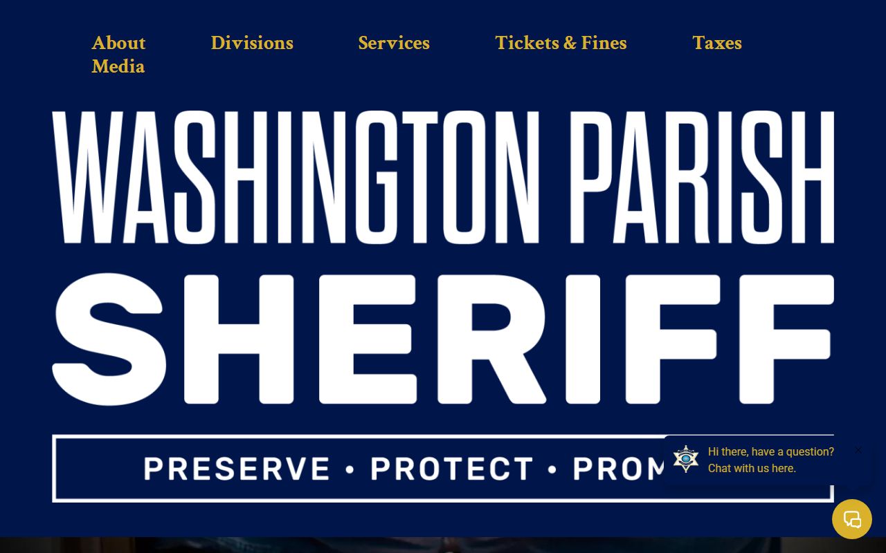 Washington Parish Sheriff website arrest records