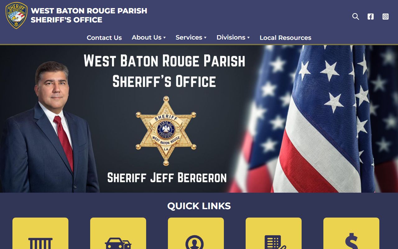 West Baton Rouge Parish Sheriff website arrest records